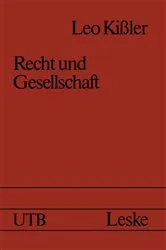 Book cover of Recht und Gesellschaft by Leo KiÃŸler