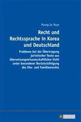 Book cover of Recht und Rechtssprache in Korea und Deutschland by Young-Ju Youn