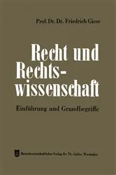 Book cover of Recht und Rechtswissenschaft (2nd ed.) by Unknown