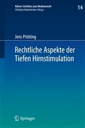 Book cover of Rechtliche Aspekte der Tiefen Hirnstimulation by Jens Prütting