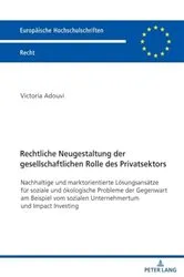 Book cover of Rechtliche Neugestaltung der gesellschaftlichen Rolle des Privatsektors by Victoria Adouvi