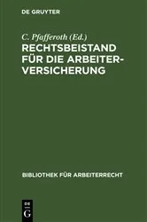 Book cover of Rechtsbeistand für die Arbeiterversicherung by Unknown