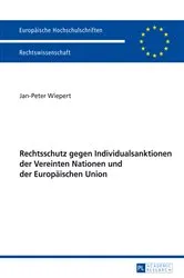Book cover of Rechtschutz gegen Individualsanktionen der Vereinten Nationen und der Europaeischen Union by Jan-Peter Wiepert