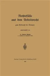 Book cover of Rechtsfälle aus dem Arbeitsrecht by Unknown