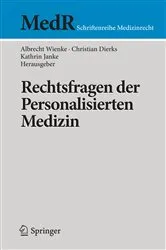 Book cover of Rechtsfragen der Personalisierten Medizin by Unknown