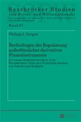 Book cover of Rechtsfragen der Regulierung außerboerslicher derivativer Finanzinstrumente by Unknown