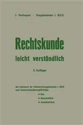 Book cover of Rechtskunde — leicht verständlich (3rd ed.) by Josef Verheyen