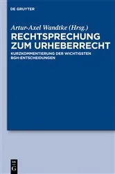 Book cover of Rechtsprechung zum Urheberrecht by Unknown