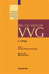 Book cover of Rechtsschutzversicherung §§ 125-129 (9th ed.) by Alexander Bruns