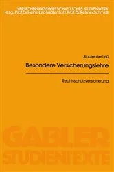 Book cover of Rechtsschutzversicherung by Unknown