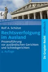 Book cover of Rechtsverfolgung im Ausland (4th ed.) by Unknown
