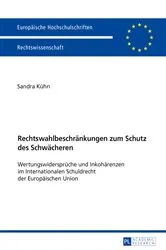 Book cover of Rechtswahlbeschraenkungen zum Schutz des Schwaecheren by Unknown