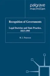 Book cover of Recognition of Governments by M. Peterson