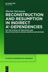 Book cover of Reconstruction and Resumption in Indirect A‘-Dependencies by Unknown