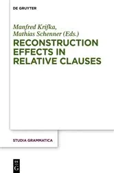 Book cover of Reconstruction Effects in Relative Clauses by Unknown