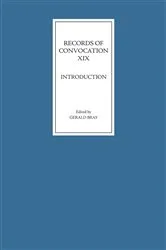Book cover of Records of Convocation XIX: Introduction by Gerald Bray