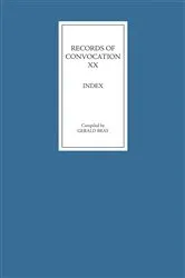 Book cover of Records of Convocation XX: Index by Gerald Bray