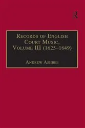 Book cover of Records of English Court Music by Andrew Ashbee