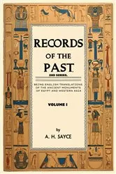 Book cover of Records of the Past, 2nd Series, Volume I by A. H. Sayce