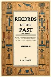 Book cover of Records of the Past, 2nd Series, Volume III by A. H. Sayce
