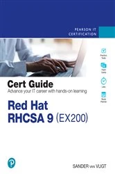 Book cover of Red Hat RHCSA 9 Cert Guide by Sander van Vugt