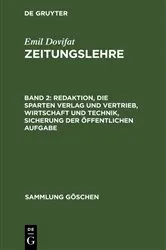 Book cover of Redaktion, die Sparten Verlag und Vertrieb, Wirtschaft und Technik, Sicherung der öffentlichen Aufgabe (3rd ed.) by Unknown