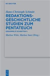 Book cover of Redaktionsgeschichtliche Studien zum Pentateuch by Hans-Christoph Schmitt