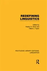 Book cover of Redefining Linguistics (RLE Linguistics A: General Linguistics) by Hayley G. Davis