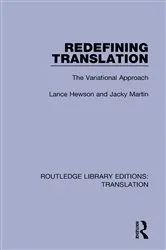 Book cover of Redefining Translation by Lance Hewson