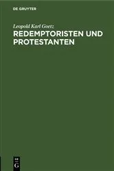 Book cover of Redemptoristen und Protestanten by Leopold Karl Goetz