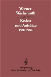 Book cover of Reden und AufsÃ¤tze 1930â€“1984 by W. Wachsmuth