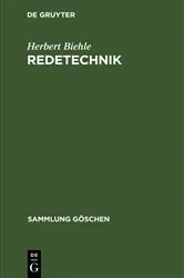 Book cover of Redetechnik by Herbert Biehle