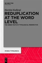 Book cover of Reduplication at the Word Level by Haritini Kallergi