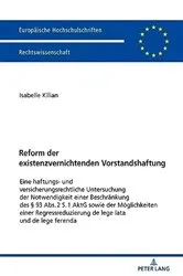 Book cover of Reform der existenzvernichtenden Vorstandshaftung by Unknown