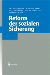 Book cover of Reform der sozialen Sicherung by Friedrich Breyer
