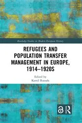 Book cover of Refugees and Population Transfer Management in Europe, 1914–1920s by Kamil Ruszała