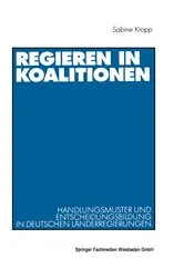 Book cover of Regieren in Koalitionen by Sabine Kropp