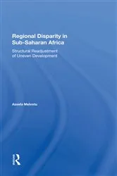 Book cover of Regional Disparity In Subsaharan Africa by Assefa Mehretu
