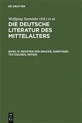 Book cover of Register der Drucke, Sonstigen Textzeugen, Initien (2nd ed.) by Wolfgang Stammler