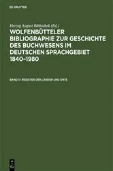 Book cover of Register der Länder und Orte by Paul Raabe