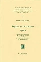 Book cover of Regulæ ad Directionem IngenII by René Descartes