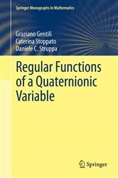 Book cover of Regular Functions of a Quaternionic Variable by Graziano Gentili