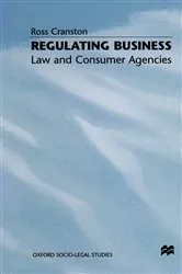Book cover of Regulating Business by Ross Cranston