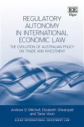 Book cover of Regulatory Autonomy in International Economic Law by Unknown
