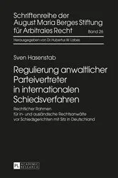 Book cover of Regulierung anwaltlicher Parteivertreter in internationalen Schiedsverfahren by Unknown