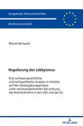 Book cover of Regulierung des Lobbyismus by Marcel Michaelis