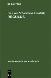 Book cover of Regulus by Emil von Schoenaich-Carolath