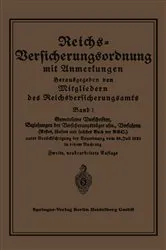Book cover of Reichs-Versicherungsordnung mit Anmerkungen (2nd ed.) by Mitgliedern des Reichsversicherungsamts