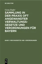 Book cover of Reichsgesetze und -Verordnungen (5th ed.) by Unknown