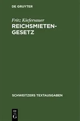 Book cover of Reichsmietengesetz (6th ed.) by Unknown